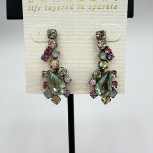 SORRELLI Multicolor Crystal Drop Earrings